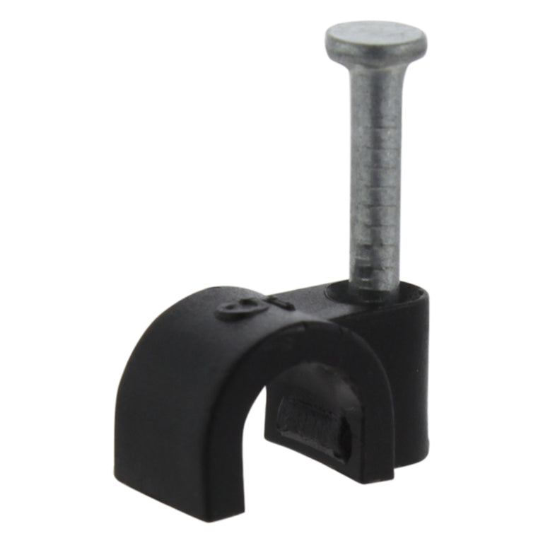 Q-Link kabelclip rond zwart 5mm 50 stuks