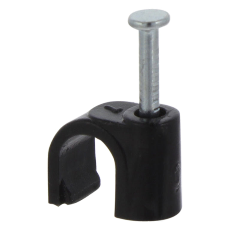 Q-Link kabelclip rond 7mm zwart 20 stuks