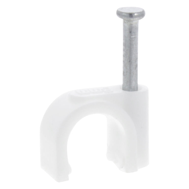 Q-Link kabelclip rond wit 8mm 20 stuks