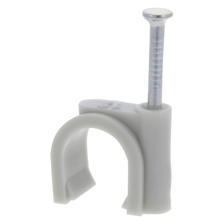 Q-Link kabelclip rond 12mm grijs 50 stuks