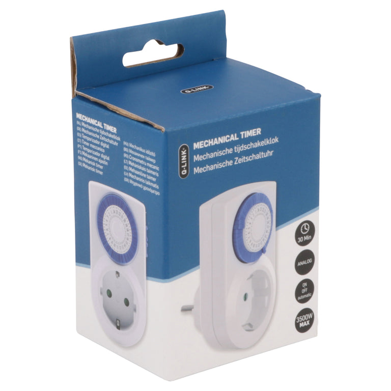 Q-Link analoge tijdschakelaar dagprogramma