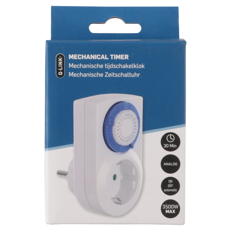 Q-Link analoge tijdschakelaar dagprogramma