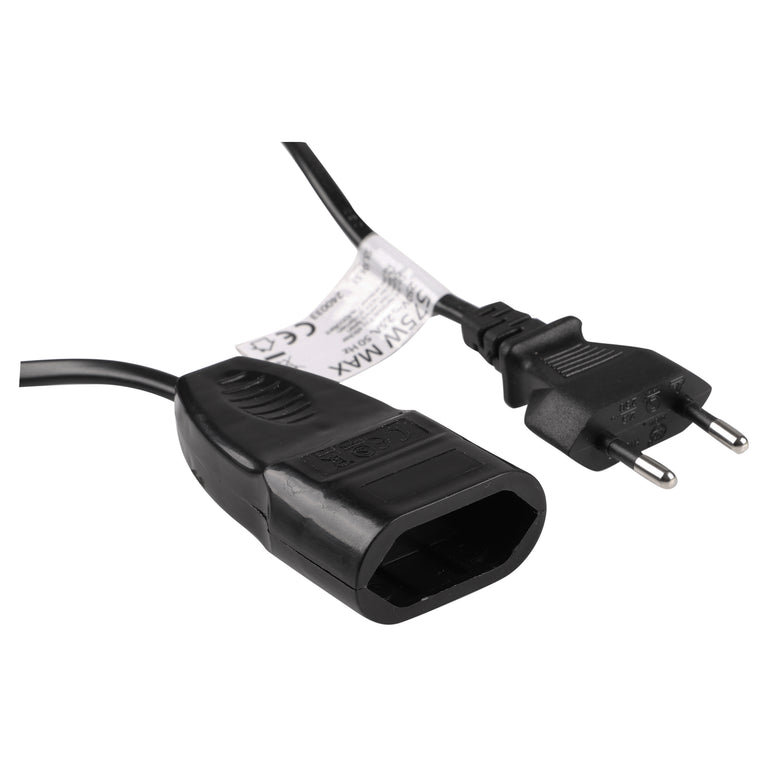 Q-Link verlengsnoer Euro 2x0,75mm zwart 5m