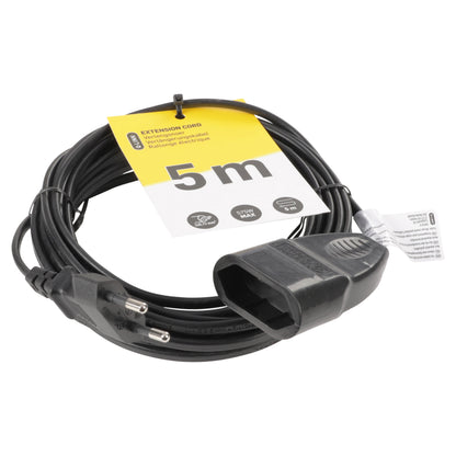 Q-Link verlengsnoer Euro 2x0,75mm zwart 5m