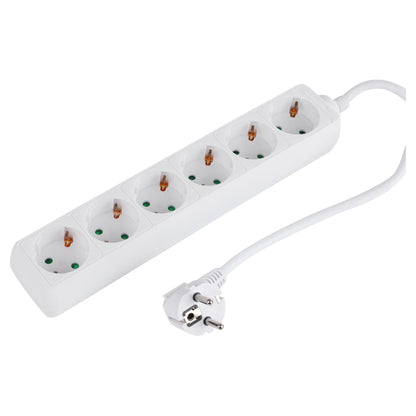 Q-Link stekkerdoos 6-voudig wit 1,5m
