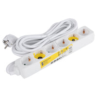 Q-Link stekkerdoos 6-voudig wit 5m