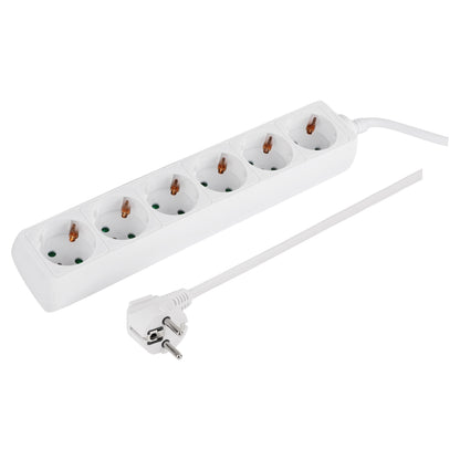 Q-Link stekkerdoos 6-voudig wit 5m
