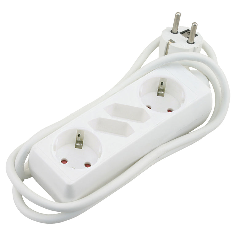 Q-Link stekkerdoos 4-voudig wit 1,5m