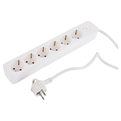 Q-Link stekkerdoos 6-voudig wit 1,5m