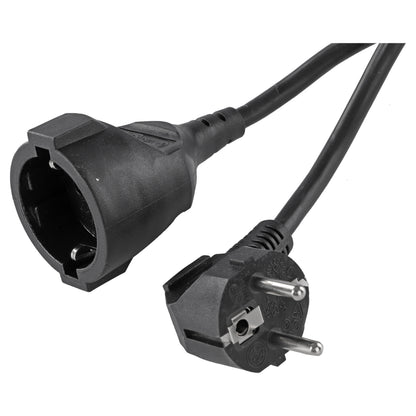 Q-Link verlengsnoer 3x1,5mm randaarde zwart 3m