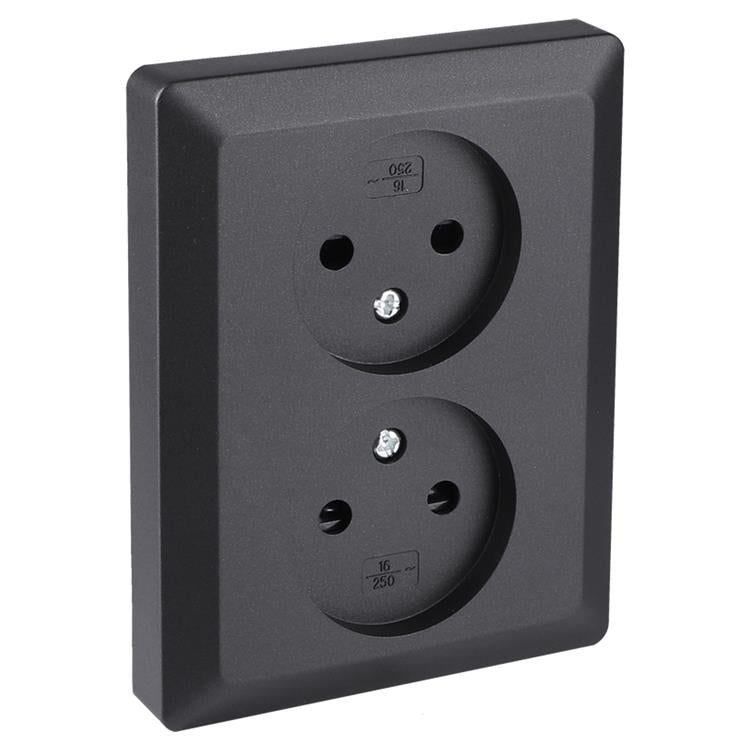QL inb contactdoos 2v zw