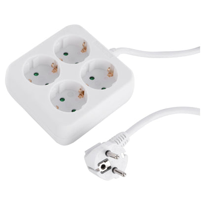 Q-Link stekkerdoos 4-voudig 4x geaard wit 1,5m