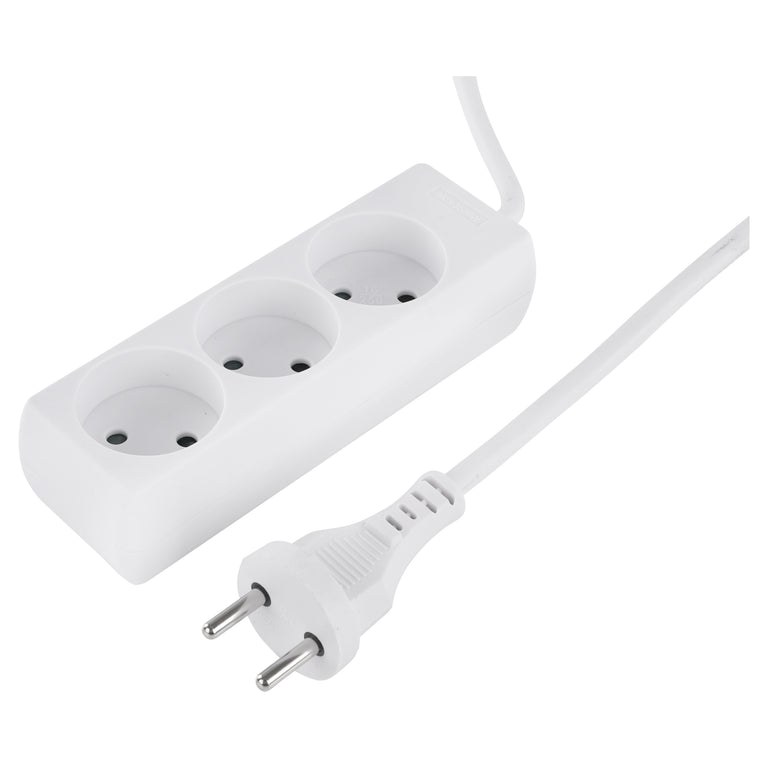 Q-Link stekkerdoos 3-voudig wit 1,5m