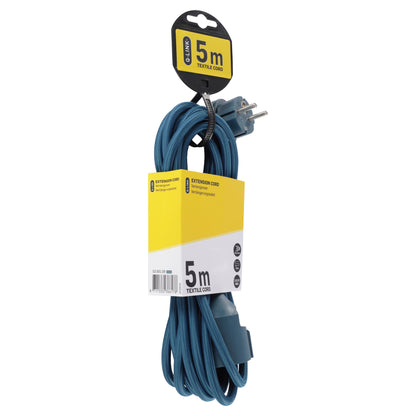 Q-Link verlengsnoer 3x1,5mm randaarde blauw 5m