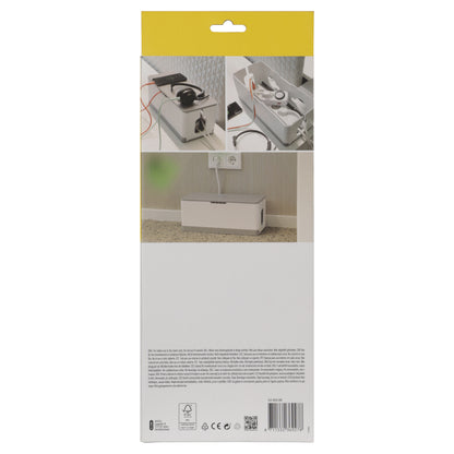 Q-Link kabel management box wit, grijs