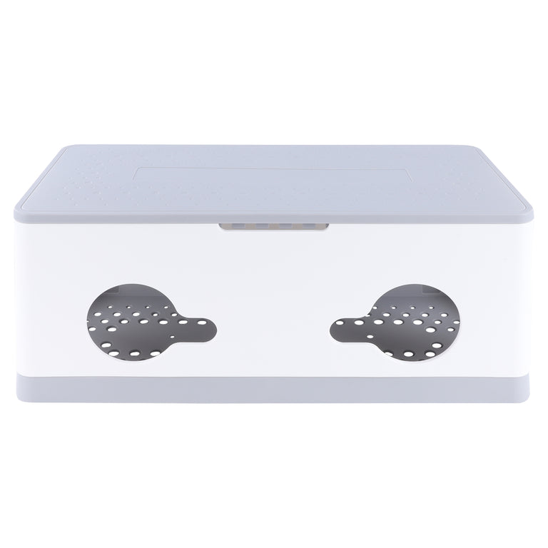 Q-Link kabel management box wit, grijs