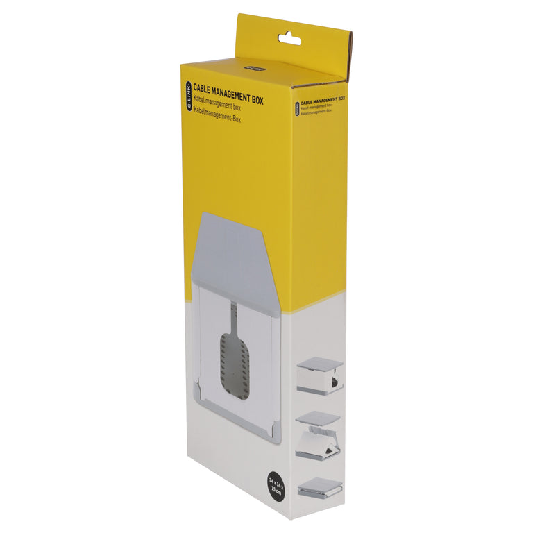 Q-Link kabel management box wit, grijs