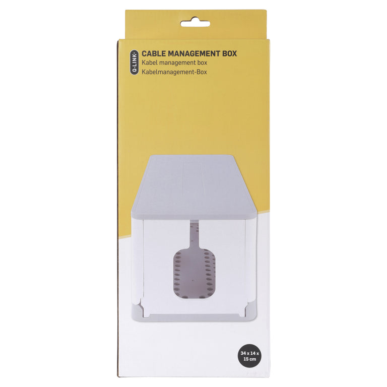 Q-Link kabel management box wit, grijs