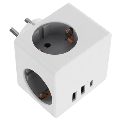 Q-Link verloopstekker 3-voudig 2xA/1xC wit