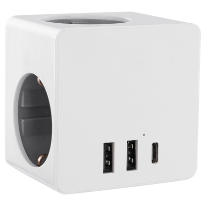 Q-Link verloopstekker 3-voudig 2xA/1xC wit