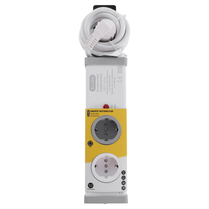 Q-Link stekkerdoos 2-voudig was/-droogautomaat wit 1,5m