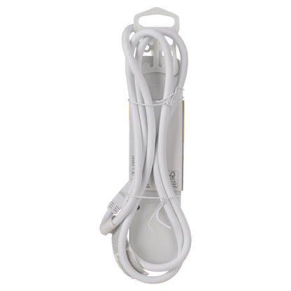 Q-Link stekkerdoos 3-voudig 3x geaard, 1x USB A, 1x USB C wit 1,5m