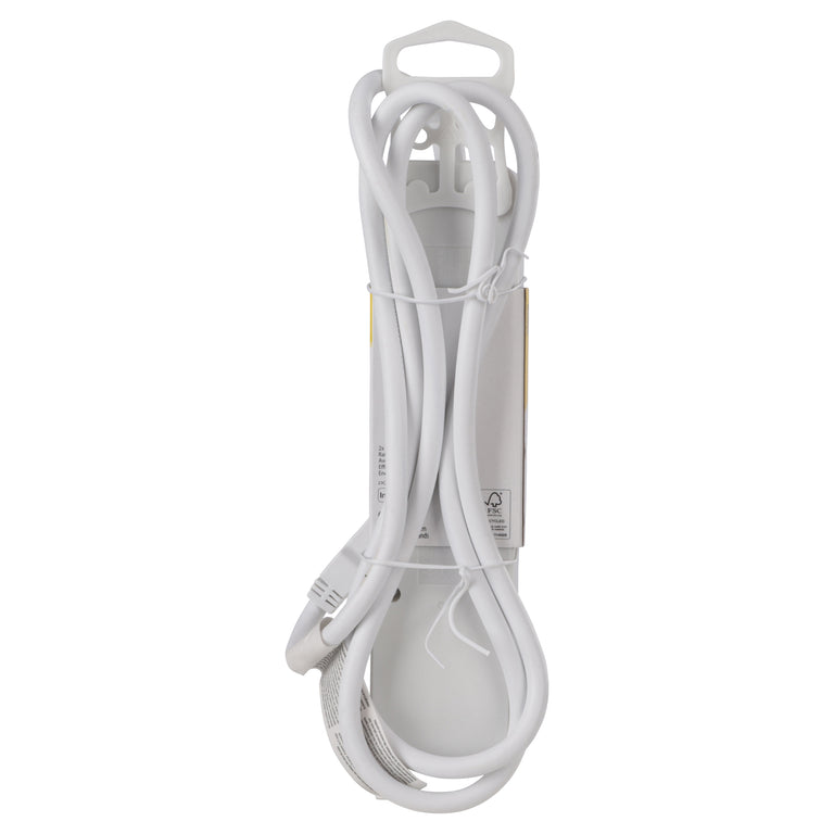 Q-Link stekkerdoos 3-voudig 3x geaard, 1x USB A, 1x USB C wit 1,5m