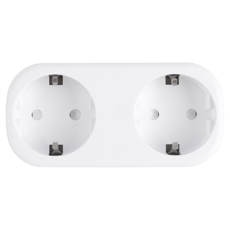 Q-Link verloopstekker wifi meter 2-voudig wit