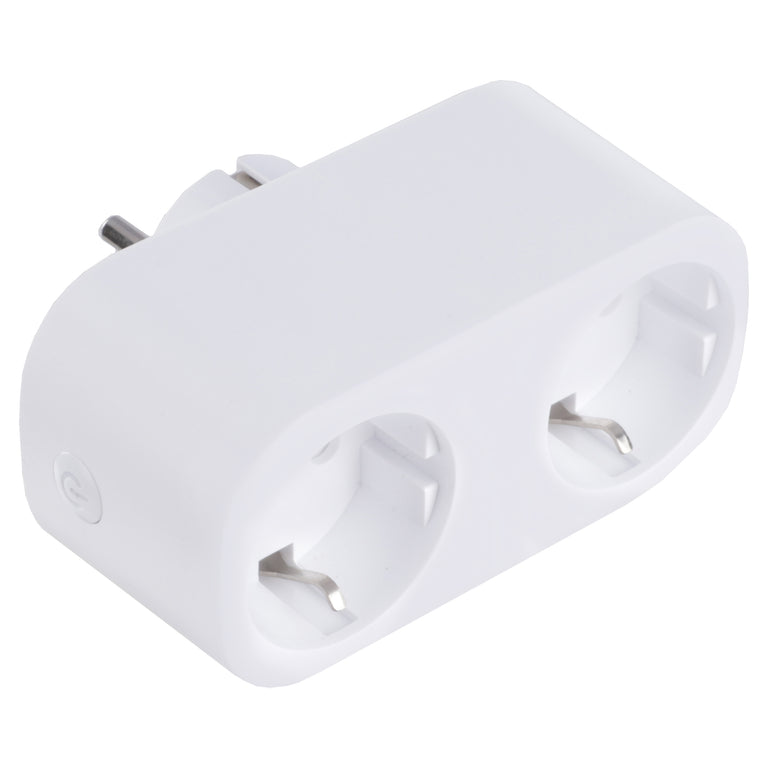Q-Link verloopstekker wifi meter 2-voudig wit