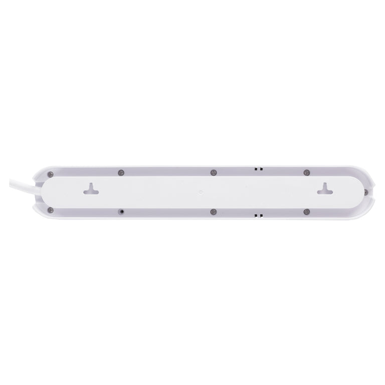Q-Link stekkerdoos 3-voudig 3x geaard, 2x USB A wit 1,5m