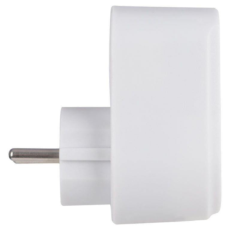 Q-Link adapterstekker 1-voudig 1x USB A, 1x USB C wit