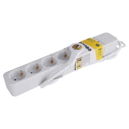 Q-Link stekkerdoos 6-voudig 6x geaard wit 1,5m