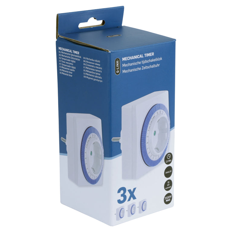 Q-Link analoge tijdschakelaar 3st