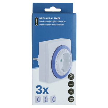 Q-Link analoge tijdschakelaar 3st