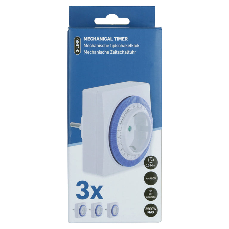 Q-Link analoge tijdschakelaar 3st