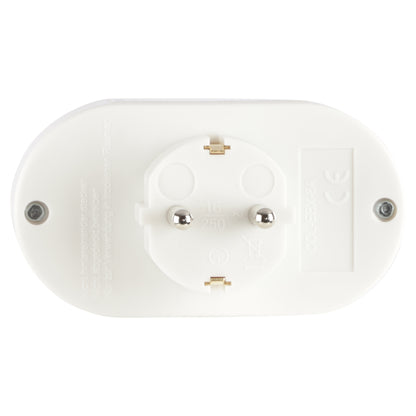 Q-Link verloopstekker 2-voudig horizontaal wit