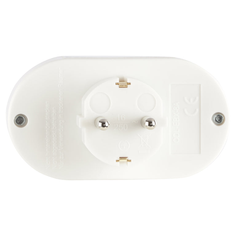 Q-Link verloopstekker 2-voudig horizontaal wit