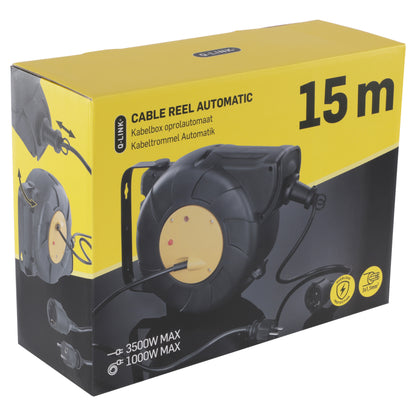 Q-Link kabelhaspel oprolautomaat 1-voudig 15m