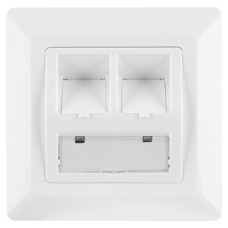 Q-Link FTP contactdoos CAT7 KPN wit