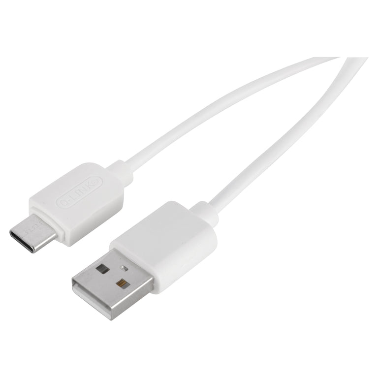Q-Link datakabel Type-C, USB-A wit 1,5m