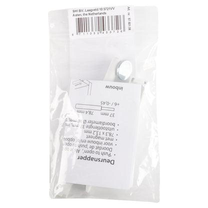 Starx opbouw druksnapper wit 13x8x1,5cm
