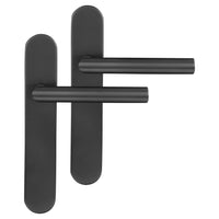 Differnz Amsterdam deurkruk blindschild gun metal ovaal RVS