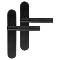 Differnz Utrecht deurkruk blindschild zwart ovaal RVS