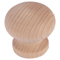 Differnz knop paddenstoel hout bruin 40mm