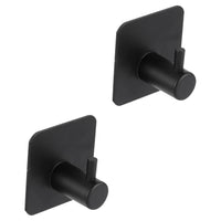 Differnz haak RVS vierkant mat zwart 2st