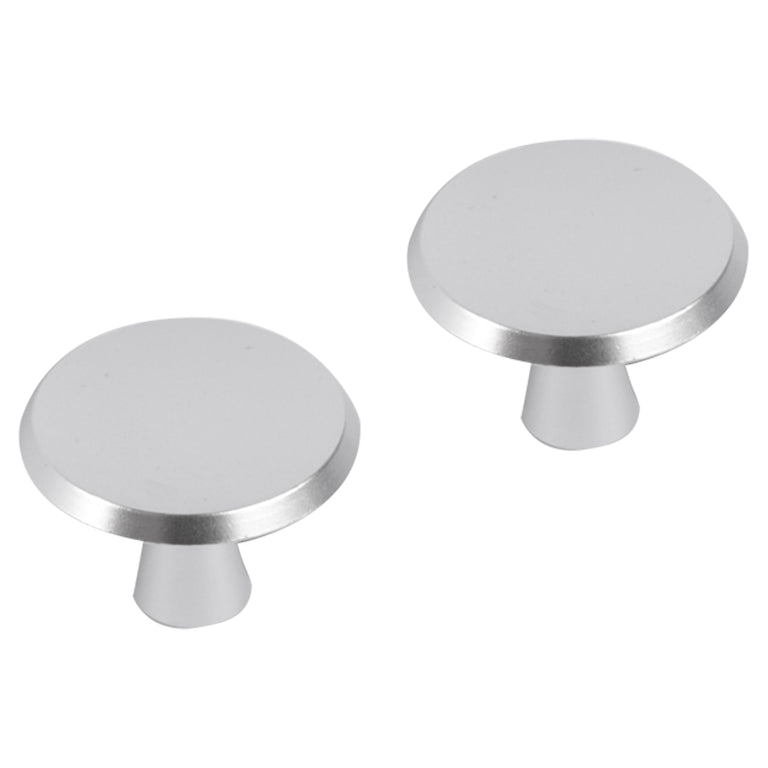 Differnz knop aluminium mat chroom 30mm 2st