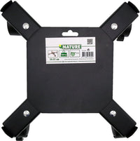 Nature planttrolley vierkant zwart metaal ⌀34-51cm 100kg