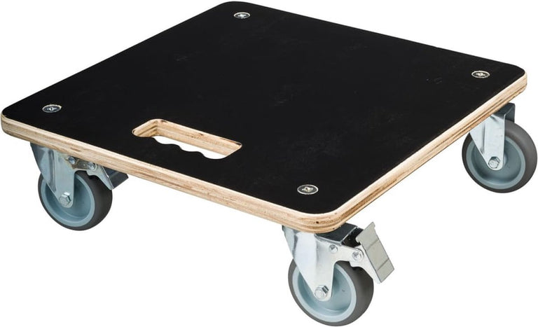 Nature planttrolley vierkant zwart hout 250kg