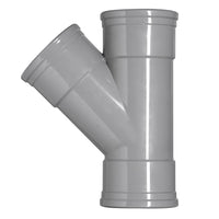 Martens PVC T-stuk 45º 110mm grijs