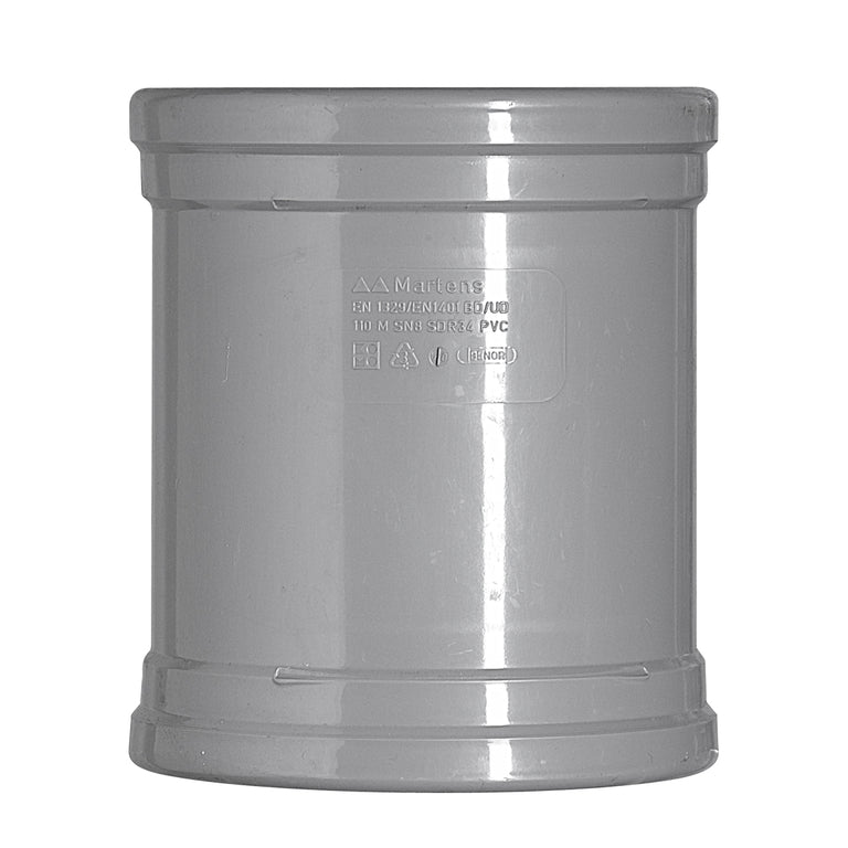 Overschuifmof 2xmanchetmof PVC 110mm